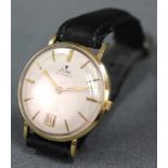 Stowa Automatic Herren Armbanduhr. Gold 585.33 mm Durchmesser ohne Krone. Mit Datumsanzeige bei 6.