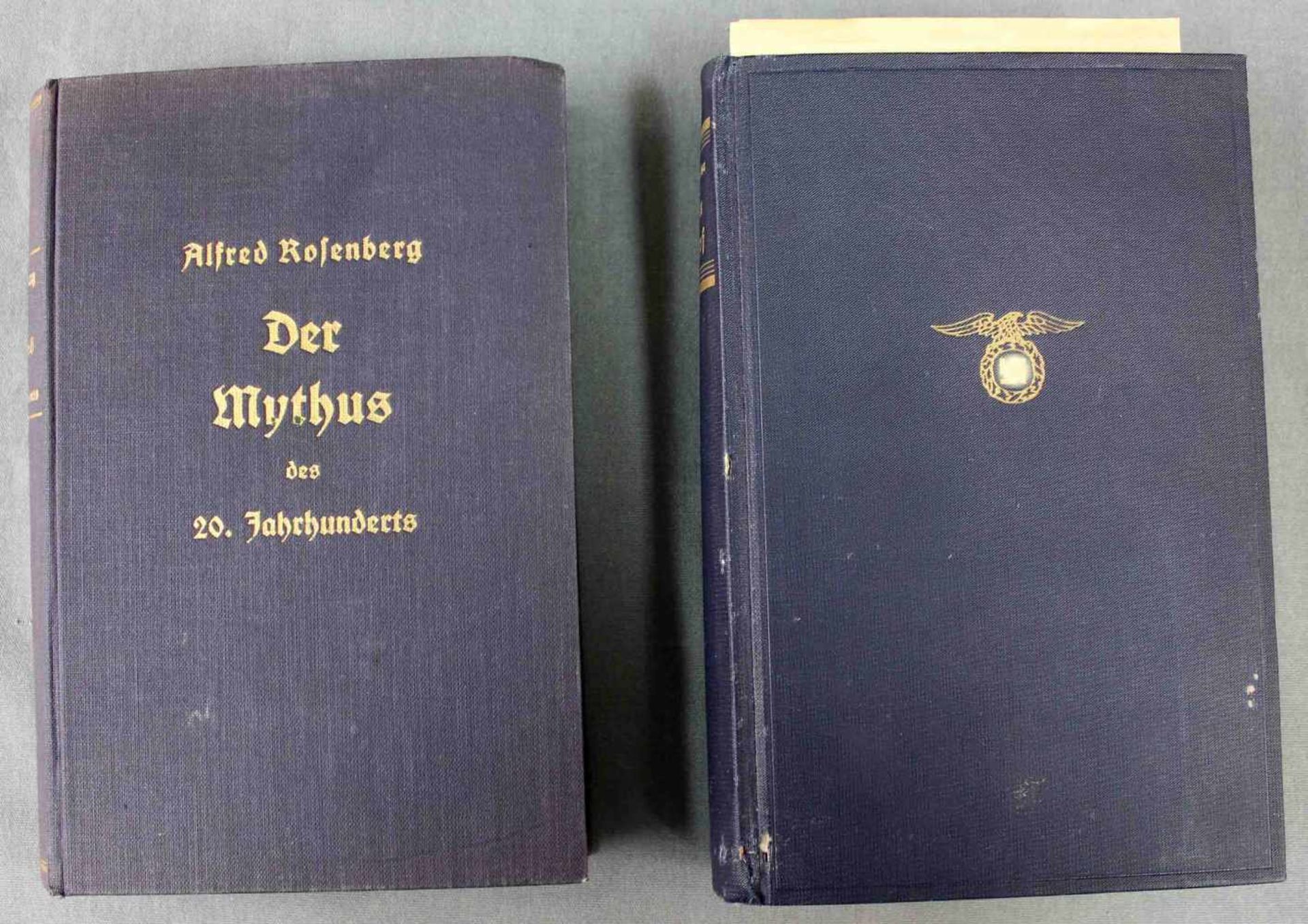 2 Bücher."Der Mythus des 20. Jahrhunderts" von Alfred Rosenberg,Hoheneichen Verlag München, 1935, - Image 3 of 10