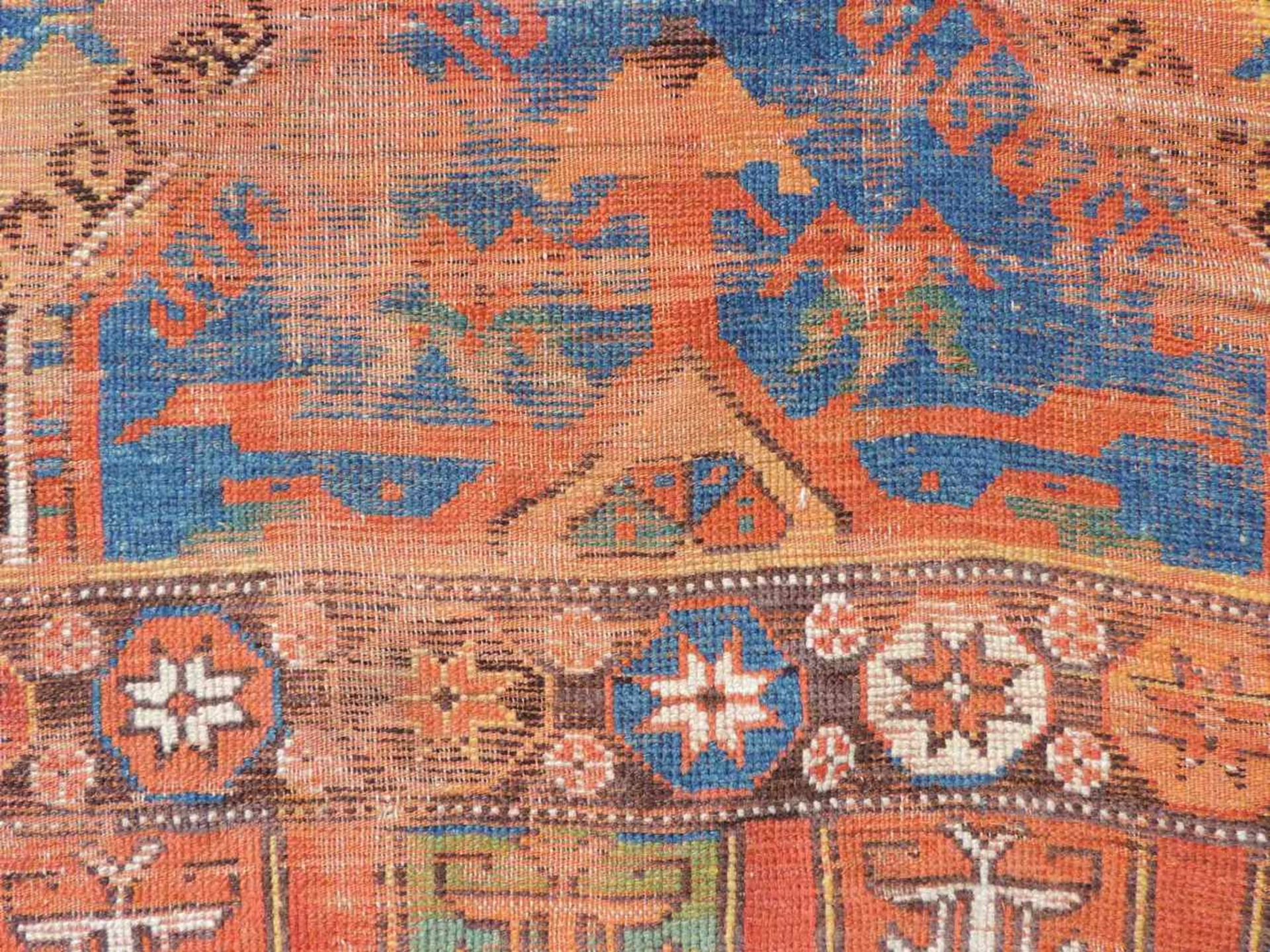Konya Dorfteppich, Türkei. Antik, 2. Hälfte 18. Jahrhundert.280 cm x 118 cm. Handgeknüpft. Wolle auf - Image 4 of 15
