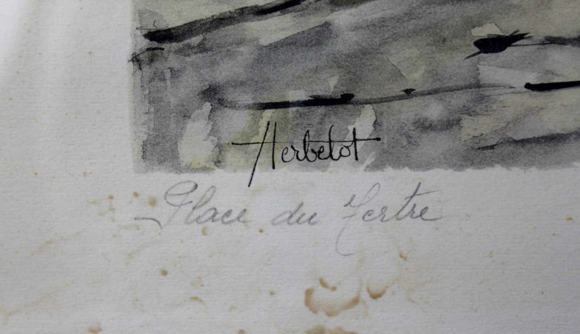 Franz HERBELOT (XX). ''Lile de la Cite"und "Place du Tertre''.Bis 31 cm x 42 cm. Graphiken. Unten - Image 6 of 12