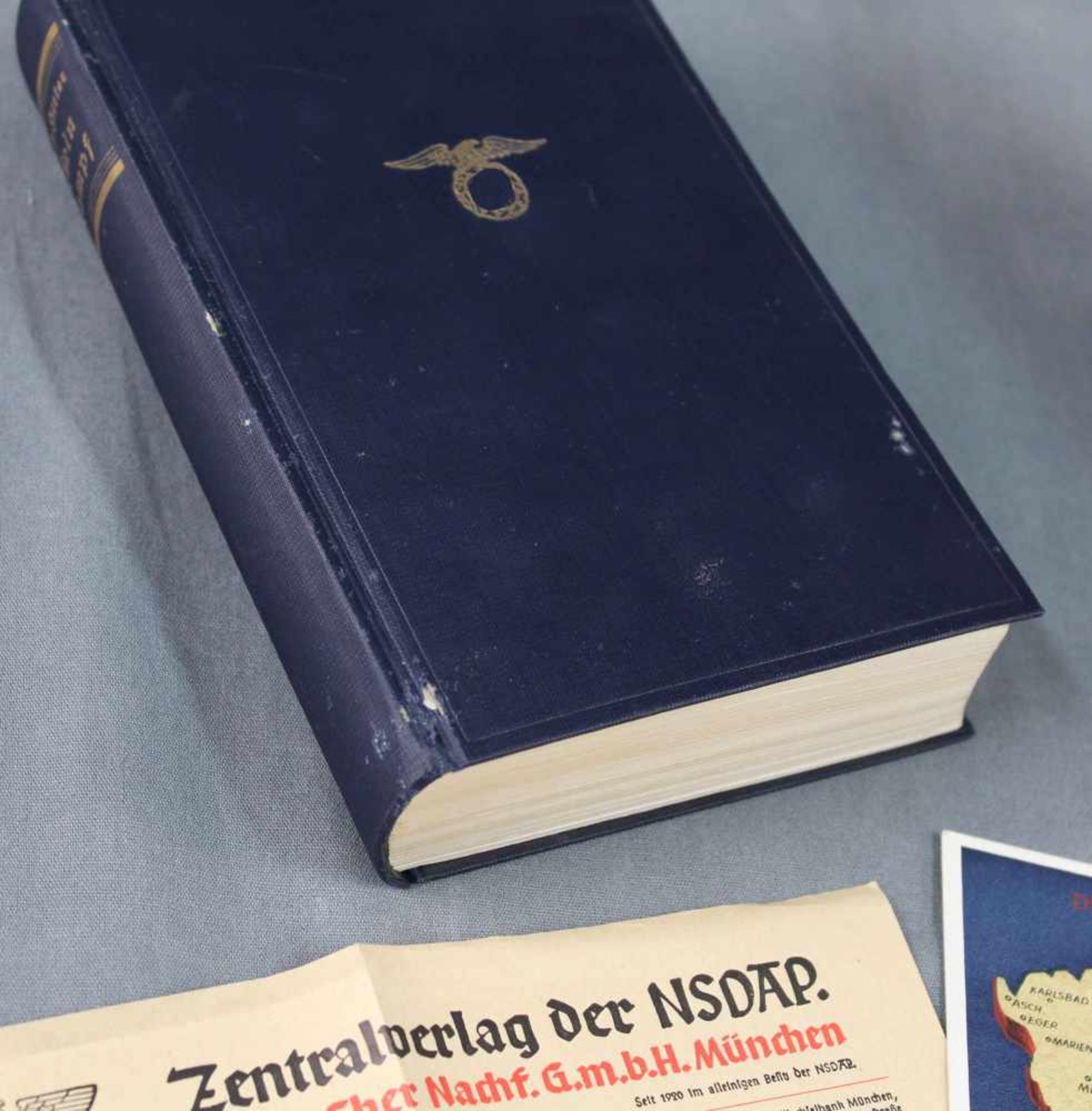 2 Bücher."Der Mythus des 20. Jahrhunderts" von Alfred Rosenberg,Hoheneichen Verlag München, 1935, - Image 10 of 10