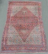 Bidjar Perserteppich. Iran. Antik, um 1900.354 cm x 226 cm. Handgeknüpft. Wolle auf Wolle. Kein