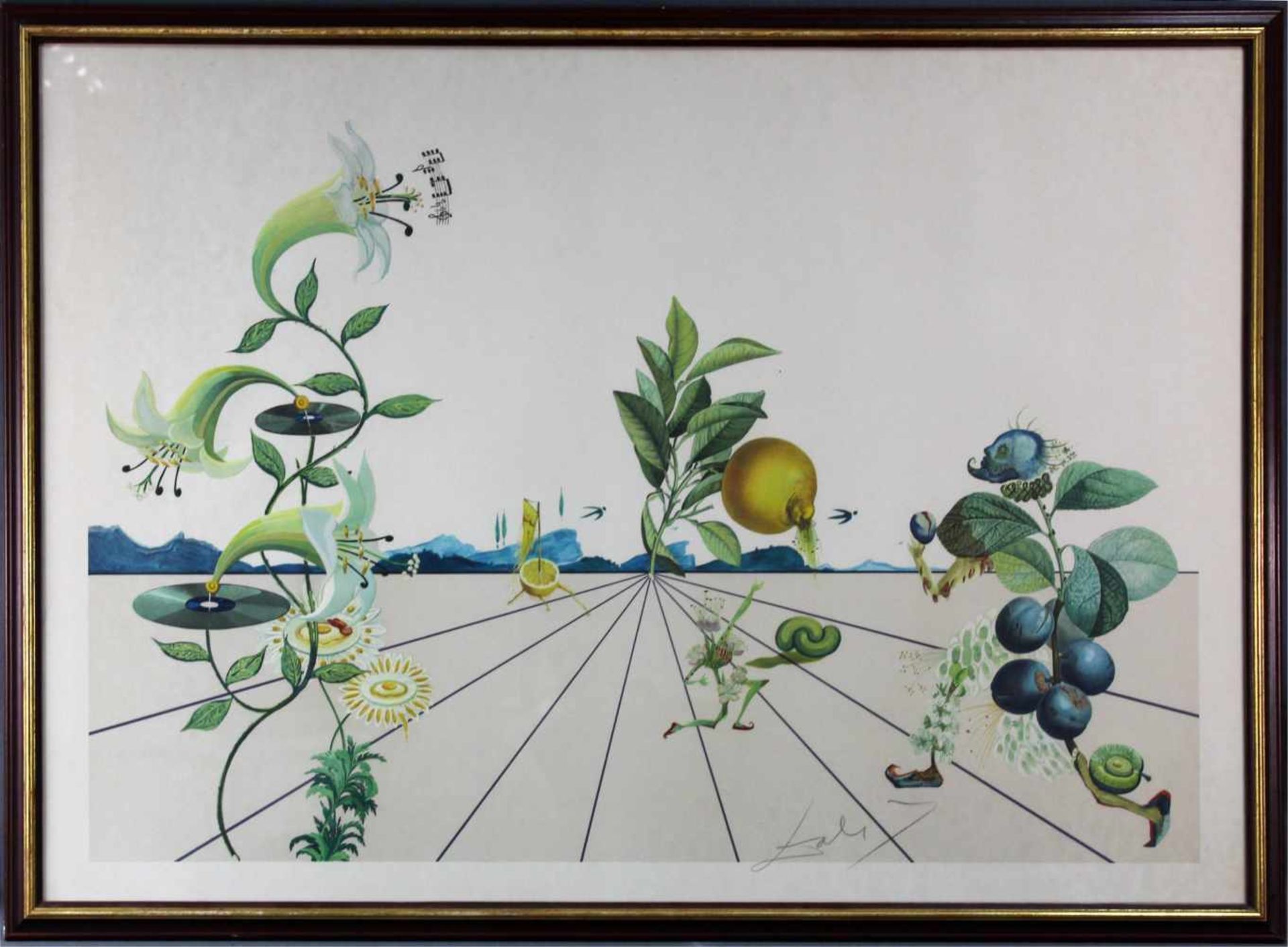 Salvador DALI (1904 - 1989). Flordali (1981).65 cm x 97 cm die Abbildung. Im Druck unten rechts - Image 3 of 10