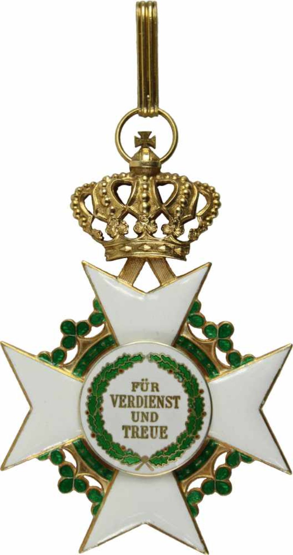 Zivilverdienstorden,2. Modell 1891-1918, Großkreuz oder Komturkreuz ab 1910. Kreuz Silber - Bild 2 aus 2