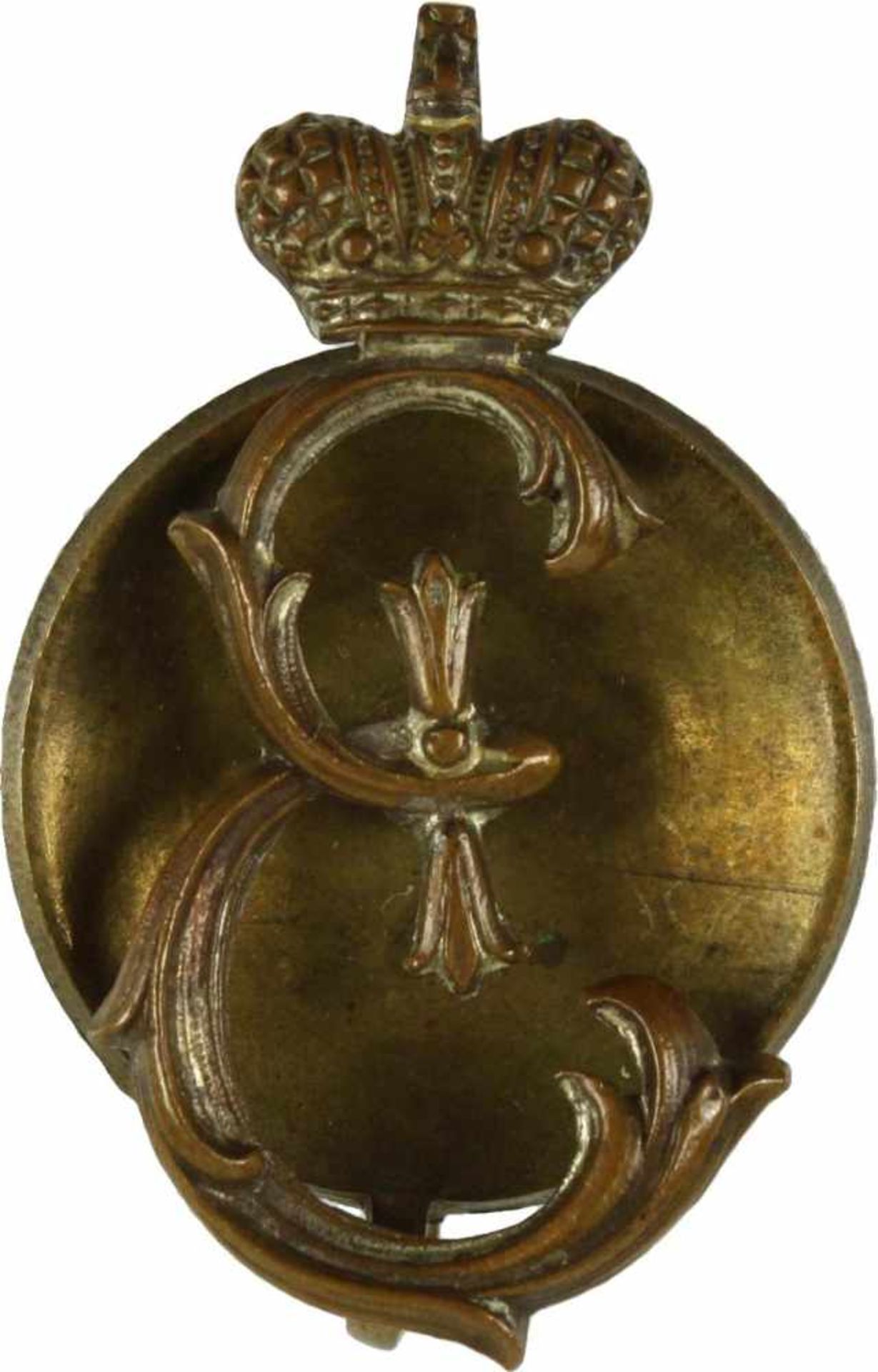 Abzeichenzur Erinnerung 200 Jahre Tsarskoe Selo 1911. Bronze, an Schraube. Vgl. Patrikeev/