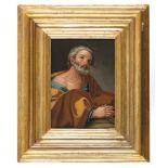 NORTHERN ITALY PAINTER, 18TH CENTURY ST. PETER Oil on copper, cm. 25 x 19 Inscription 'S. Bonifazio'