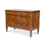 BEAUTIFUL COMMODE IN CHERRY TREE, NORTHERN ITALY, PERIOD LUIGI XVI with reserves in rosewood,