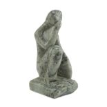 CONTEMPORARY ITALIAN SCULPTOR Figure Sculpture in marble, cm. 20 x 8 x 9 Signed 'Rolli', on the