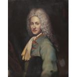 ACADEMIC PAINTER, 20TH CENTURY Portrait of eighteenth-century Gentleman Oil on metal, cm. 51 x 40