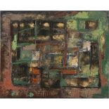 CONTEMPORARY PAINTER Abstract Oil on canvas, cm. 50 x 40 Not signed Label 'Galleria Apollo,