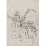 MIRKO BASALDELLA (Udine 1910 - Boston 1969) Flower Vase Pencil on paper, cm. 35 xes 25