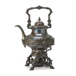 IMPORTANT SILVER SAMOVAR, PARIS SECOND HALF OF THE 19TH CENTURY, borders with ribbons, flowers and