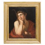 NEOCLASSICAL PAINTER Shepherd Oil on canvas, cm. 70 x 57 Frame Swept giltwood frame, of the 19th