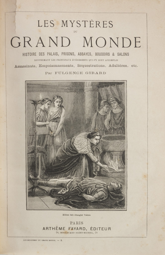 SEEN FRENCH AGAIN The Mystèreses du Grand Monde. Two volumes with illustrations in the text. Ed.