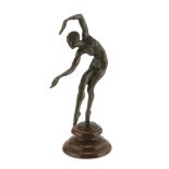 SCULPTOR OF THE 20TH CENTURY Woman's figure Bronze sculpture, h. cm. 25 Signed 'Messer', on the base