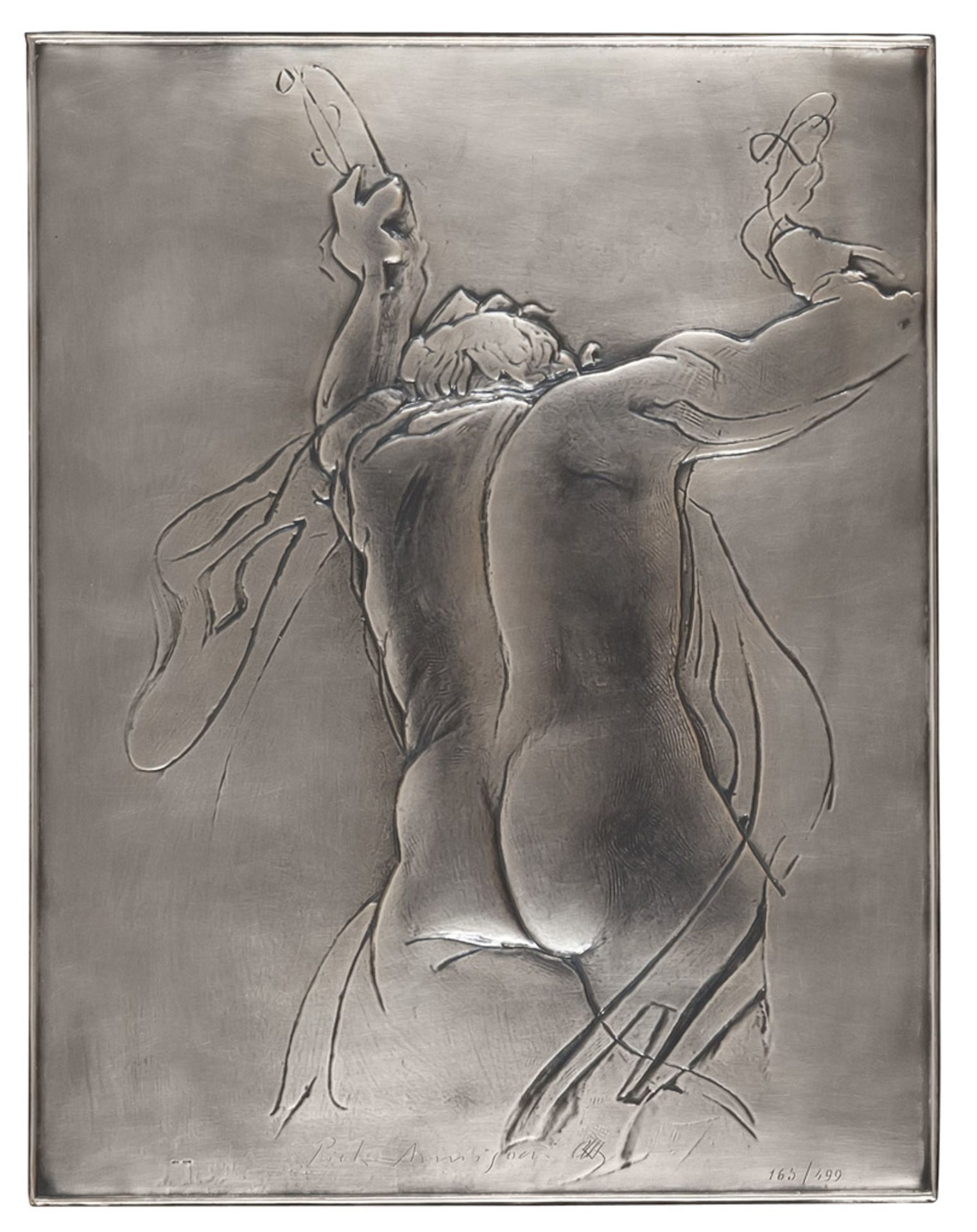 PIETRO ANNIGONI (Milan 1910 - Florence 1988) Homo Engraving on plate, ex. 165/499 Measures cm. 41