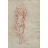 TOSCO-ROMAN MANNERIST PAINTER, SECOND HALF OF THE 16TH CENTURY Study of a putto with composition