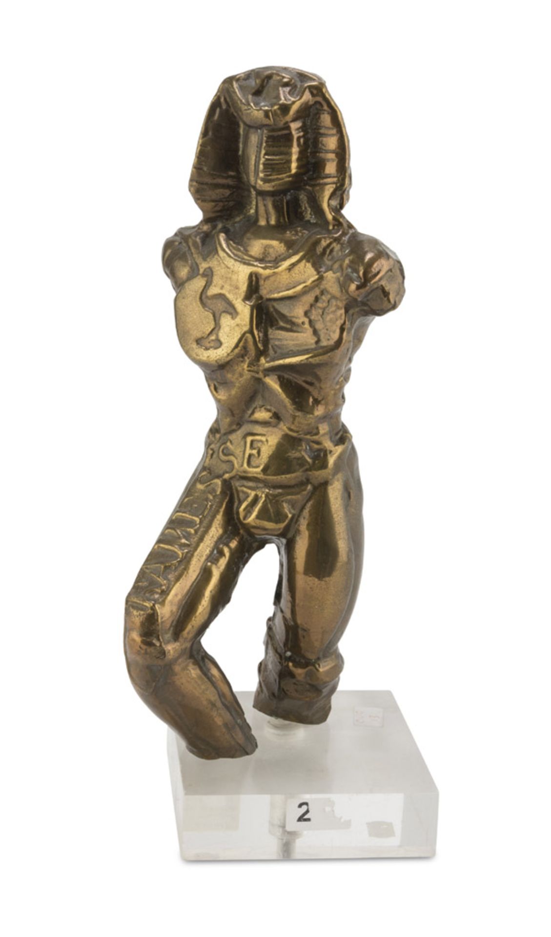 ENRICO MANERA (Asmara 1948) Rames, 1979 Sculpture in brass, ex. 4/100 h. cm. 30 Title on the left