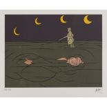 VALERIO ADAMI (Bologna 1935) Petit clair de lune, 1981 Without title Two color lithographs, ex.