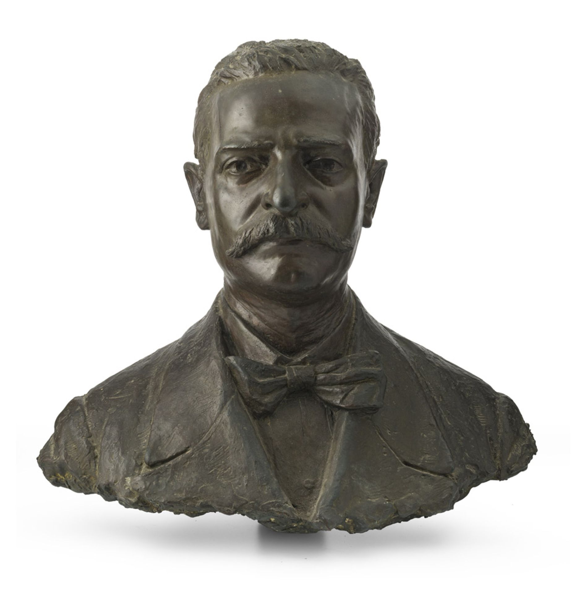 ITALIAN SCULPTOR, 19TH CENTURY Gentleman's bust Bronze with burnished patina, cm. 50 x 60 x 35