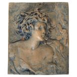 DOMENICO MASTROIANNI (Arpino 1876 - Rome 1962) Woman High-relief sculpture in earthenware, cm. 19