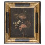 UMBRIAN PAINTER, 18TH CENTURY BRANCH OF FLOWERS Oil on canvas applied on panel cm. 26 x 21,5