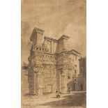 ACHILLE VIANELLI (Porto Maurizio 1803 - Benevento 1894) AT THE COLUMNS OF THE NERVA FORUM