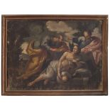 GIAN DOMENICO CERRINI, workshop of (Perugia 1609 - Rome 1681) SUSANNA AND THE ELDERS Oil on