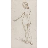 ANTONIO PICCINNI (Trani 1846 - Rome 1920) STUDY OF NUDE STUDY OF NUDE Two ink drawings on paper, cm.