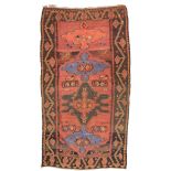 RARE ANATOLIC KILIM CARPET, EARLY 20TH CENTURY medallions with 'abstract' cartouches, in the