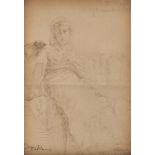 FRANCESCO DIDIONI (Milan 1839 - Stresa 1895) LADY'S PORTRAIT Ink on paper cm. 18 x 13 Signature