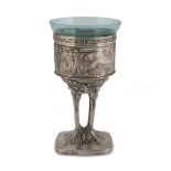 TROPHY CUP IN SILVER, PUNCH TURIN 1872/1933 of the 6th general shooting competition in Rome 1911.