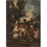 VENETIAN PAINTER, 18TH CENTURY THE ADORATION OF THE MAGIS Oil on canvas, cm. 117 x 88 PROVENANCE