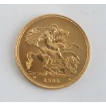 ENGLISH POUND in gold. Diameter mm. 36,0, weight gr. 39,40. STERLINA INGLESE in oro. Diametro mm.