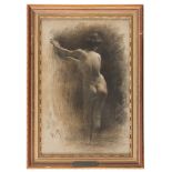 PHILLIP ANIVITTI (Rome 1876 - 1955) DONNA'S DI NUDE SHOULDERS Fat pencil on paper, cm. 60 x 38