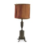 BRONZE LAMP, EARLY 19TH CENTURY