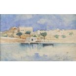 ITALIAN PAINTER, EARLY 20TH CENTURY BRINDISI, VIEW OF S. BENEDETTO Watercolour on paper, cm. 18 x 28