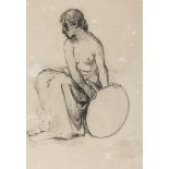 ITALIAN PAINTER, 19TH CENTURY STUDY OF FIGURE Charcoal on paper, cm. 26 x 18 Charcoal sketch on