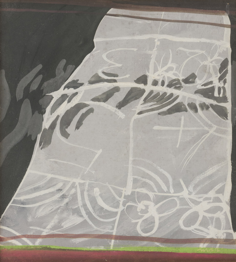 EDOLO MASCI (Castiglione a Casauria 1938 - Roma 2008) Senza titolo Tecnica mista su tela, cm. 41 x