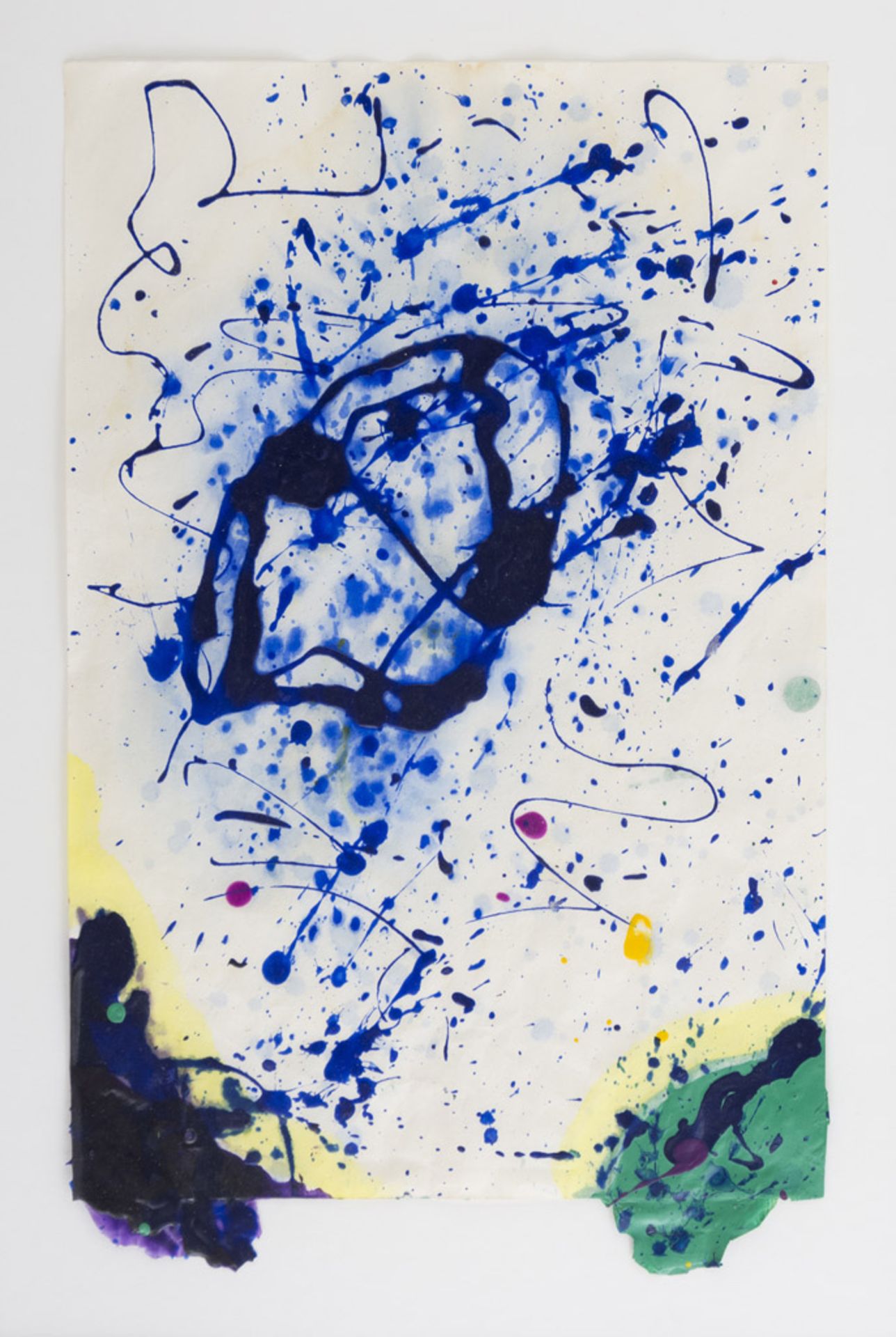 SAM FRANCIS (San Mateo 1923 - Santa Monica 1994) SF 89-148, 1989 Acrilico su carta, cm. 45,5 x 30,