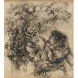ANTONIO STAGNOLI (Bagolino 1922 - 2015) Figura, 1984 China su carta, cm. 37 x 33,5 Firma in basso