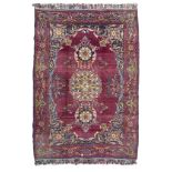 NORTHAFRICAN CARPET, FIRST HALF OF THE 20TH CENTURY with design of medallion with flowers, in the