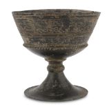 BUCCHERO CHALICE IN, CENTRAL SOUTHERN ETRURIA FIRST HALF OF THE6TH CENTURY B.C. type Rasmussen