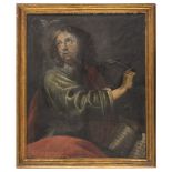 VENETIAN PAINTER, 17TH CENTURY ST. JOHN EVANGELIST Oil on canvas, cm. 86 x 70 PROVENANCE