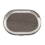 SILVERPLATED TRAY, PUNCH FLORENCE 20TH CENTURY Silversmith Cassetti. Measures cm. 49 x 35.