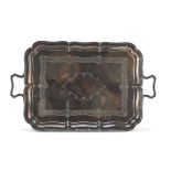 LARGE TRAY IN SHEFFIELD, PROBABLY UNITED KINGDOM EARLY 20TH CENTURY, rectangular shape, engraved