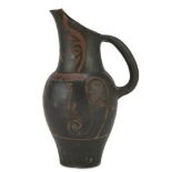 OINOCHOE, 20TH CENTURY in argil. h. cm. 17. The find is reported to the Archaeological