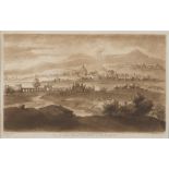 ENGRAVER 19TH CENTURY VIEW OF ROME, AFTER CLAUDE LORRAIN COUNTRYSIDE, AFTER CLAUDE LORRAIN Pair of