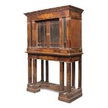 CONSOLE WITH CABINET HUTCH, NAPLES OR SICILY PERIOD OF THE SECOND EMPIRE of taste Charles X