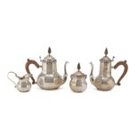 From TEA AND COFFEE SERVICE In Silver, Punch Milan 1944/1968 Consisting of teapot, coffeepot, milk